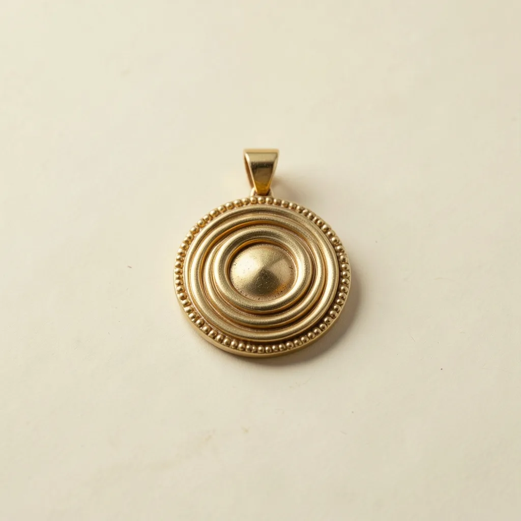22K Concentric Tilhari-Inspired Pendant